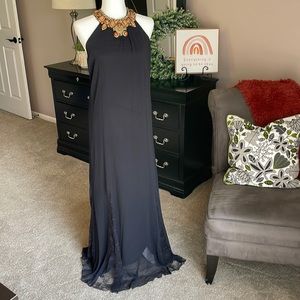 Maxi to the MAX Statement neckline and lace insert hem and back